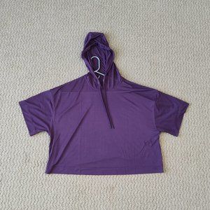 Athleta Sheer Cropped Hoodie